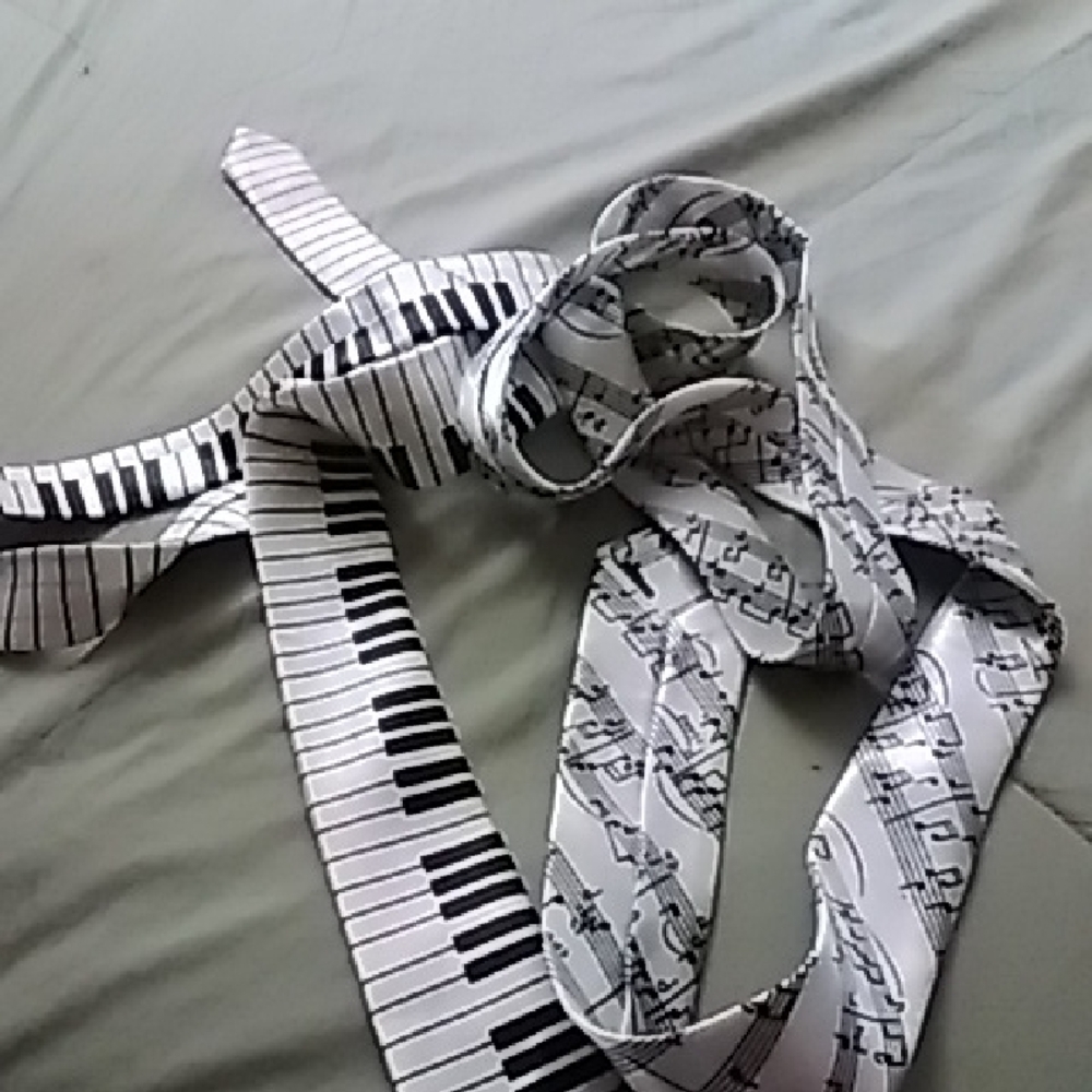 Musical Keyboard and Notes Kids Tie